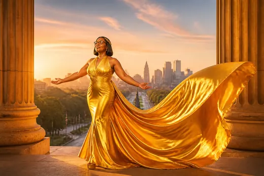 AI Themed Portraits: Golden Hour Goddess