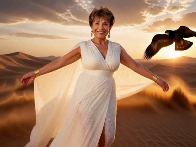 Golden dunes at sunset